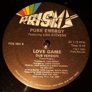 Back Cover Single Pure Energy - Love Game