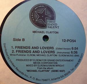 Back Cover Single Michael Clayton - Friends And Lovers