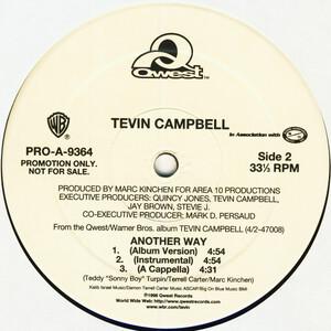 Back Cover Single Tevin Campbell - Another Way