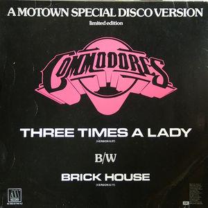Back Cover Single Commodores - three times a lady