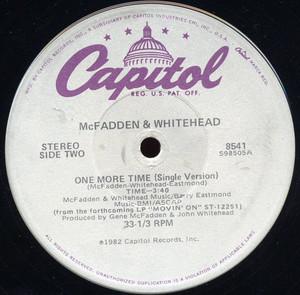 Back Cover Single Mcfadden And Whitehead - One More Time