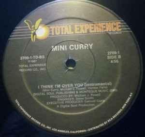 Back Cover Single Mini Curry - I Think I'm Over You