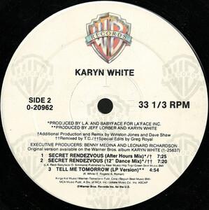 Back Cover Single Karyn White - Secret Rendezvous