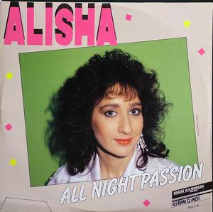 Back Cover Single Alisha - All Night Passion