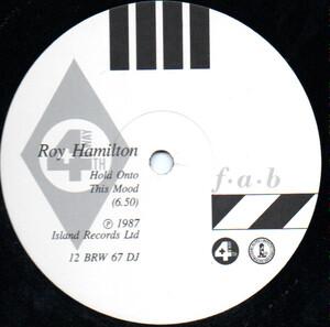 Back Cover Single Roy Hamilton - Hold Onto This Mood