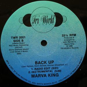 Back Cover Single Marva King - Back Up (Vocal)