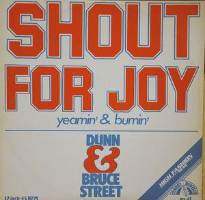 Back Cover Single Dunn & Bruce Street - Shout For Joy
