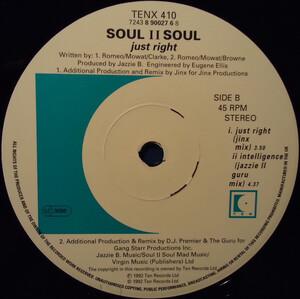 Back Cover Single Soul Ii Soul - Just Right (Club Mix)