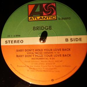 Back Cover Single Bridge - Baby Don't Hold Your Love Back