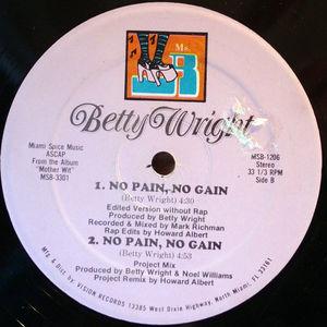 Back Cover Single Betty Wright - No Pain, No Gain