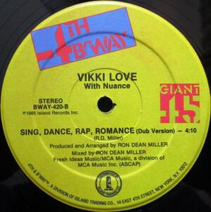 Back Cover Single Vikki Love - Sing, Dance, Rap, Romance