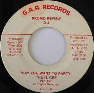 Back Cover Single N-cee Band - Say You Want To Party