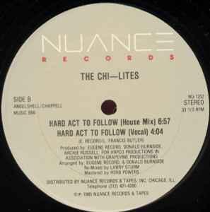 Back Cover Single The Chi-lites - Hard Act To Follow