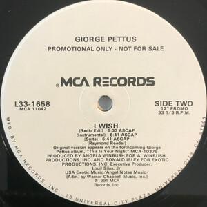 Back Cover Single Giorge Pettus - I Wish (Vocal Version)