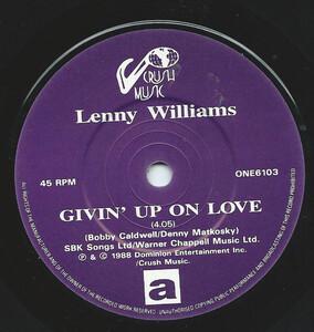 Back Cover Single Lenny Williams - Giving Up On Love