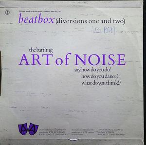 Back Cover Single The Art Of Noise - Beatbox