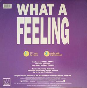 Back Cover Single Artz & Kraftz - What A Feeling