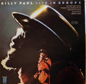 Front Cover Album Billy Paul - Live In Europe