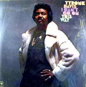 Front Cover Album Tyrone Davis - I Can't Go On This Way