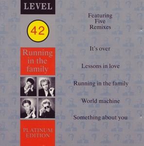 Front Cover Album Level 42 - Running In The Family (Platinum Edition) 