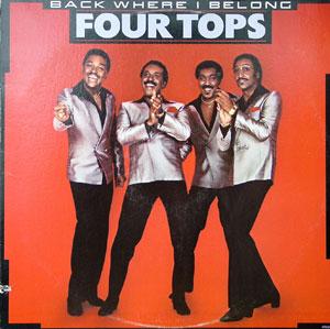 Front Cover Album The Four Tops - Back Where I Belong