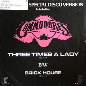 Front Cover Single Commodores - three times a lady