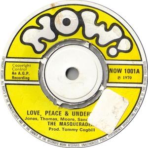 Front Cover Single The Masqueraders - Love, Peace And Understanding
