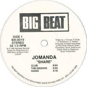 Front Cover Single Jomanda - Share (Club Mix)