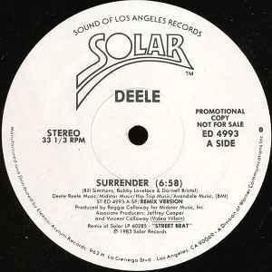 Front Cover Single The Deele - Surrender