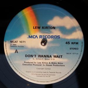 Front Cover Single Lew Kirton - Don't Wanna Wait