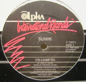 Front Cover Single Sunni - Or Lose Me (Single Version)