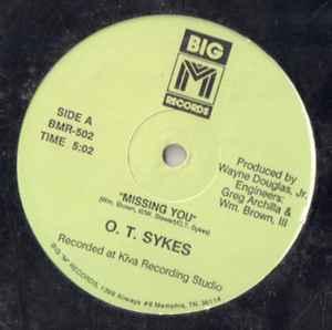 Front Cover Single O.t. Sykes - Missing You