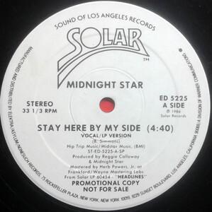 Front Cover Single Midnight Star - Stay Here By My Side