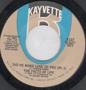 Front Cover Single Facts Of Life - Did He Make Love To You