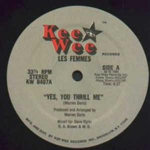 Front Cover Single Les Femmes - Yes, You Thrill Me