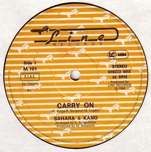 Front Cover Single Sahara - Carry On