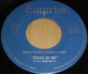 Front Cover Single Rahni Harris - Inside Of Me