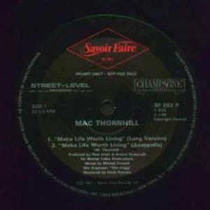 Front Cover Single Mac Thornhill - Make Life Worth Living