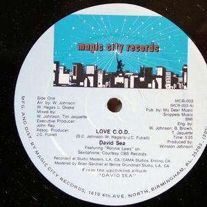 Front Cover Single David Sea - Love C.O.D.