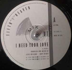 Front Cover Single Fifth Of Heaven - I Need Your Love