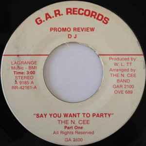 Front Cover Single N-cee Band - Say You Want To Party