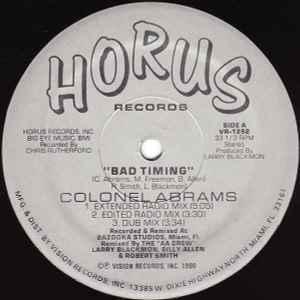 Front Cover Single Colonel Abrams - Bad Timing