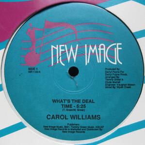 Front Cover Single Carol Williams - What's The Deal