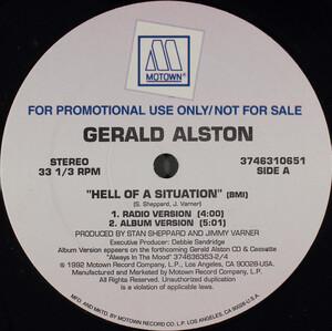 Front Cover Single Gerald Alston - Hell Of A Situation (Radio Version)