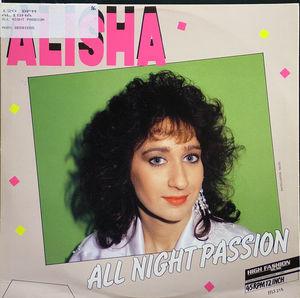 Front Cover Single Alisha - All Night Passion