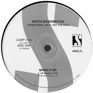 Front Cover Single Keith Washington - Bring It On