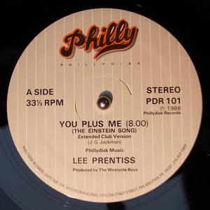 Front Cover Single Lee Prentiss - You Plus Me (The Einstein Song)