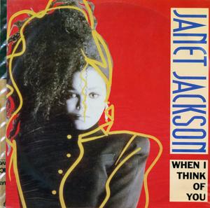 Front Cover Single Janet Jackson - When I Think Of You