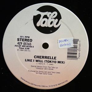 Front Cover Single Cherrelle - Like I Will (Tokyo Remix)