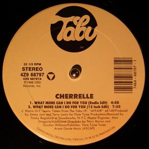 Front Cover Single Cherrelle - What More Can I Do For You